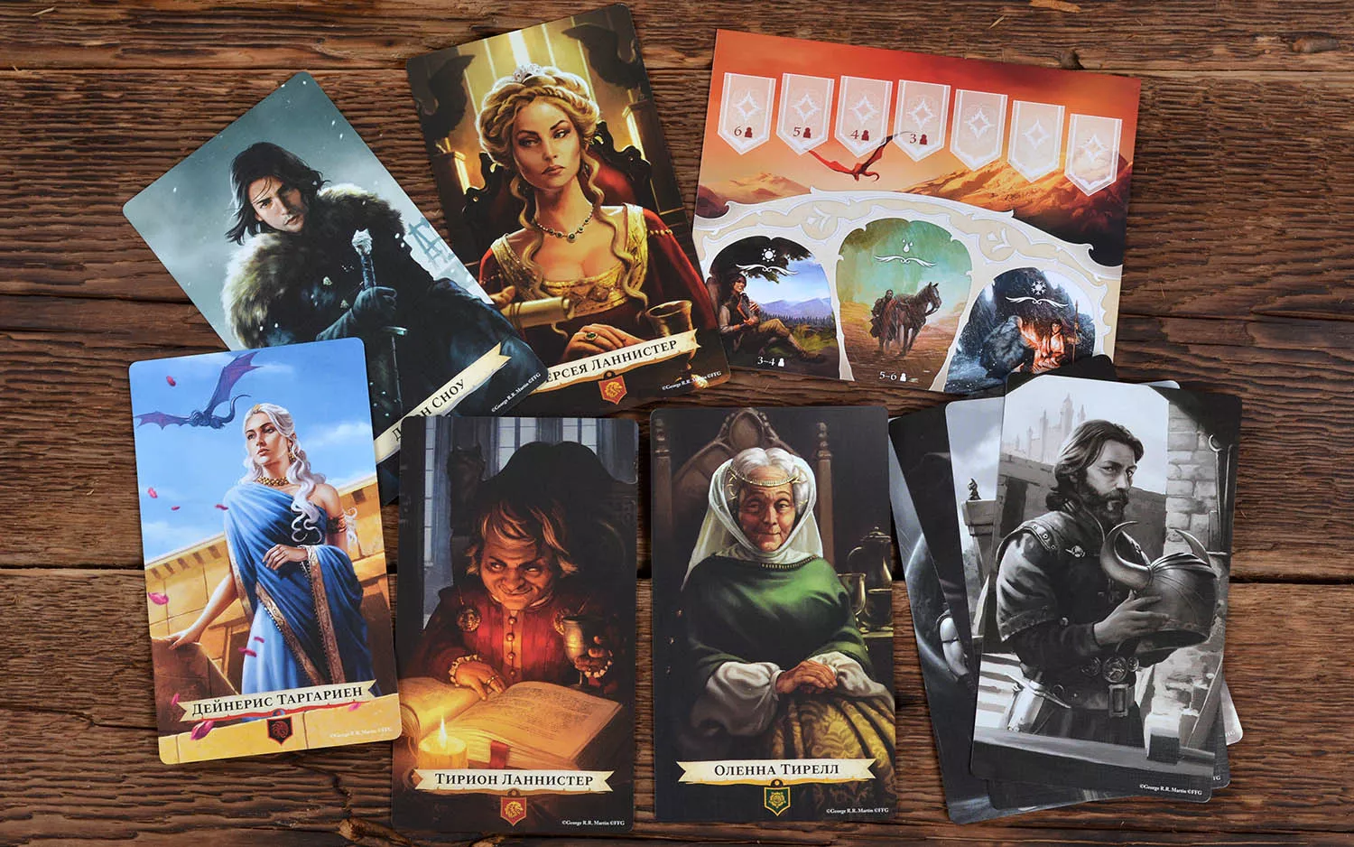 Карты из игры Игра престолов: Меж двух королей